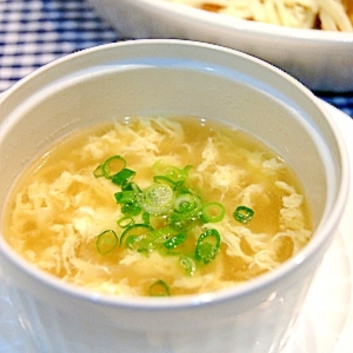 ラーメンスープの素で超簡単！中華風かきたまスープ